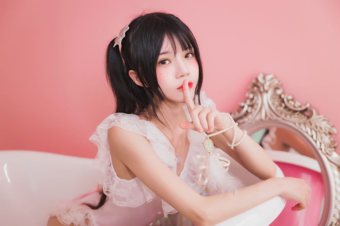 桜桃喵 – 冬眠系列-粉色浴缸[57P-720MB]-喵纪元