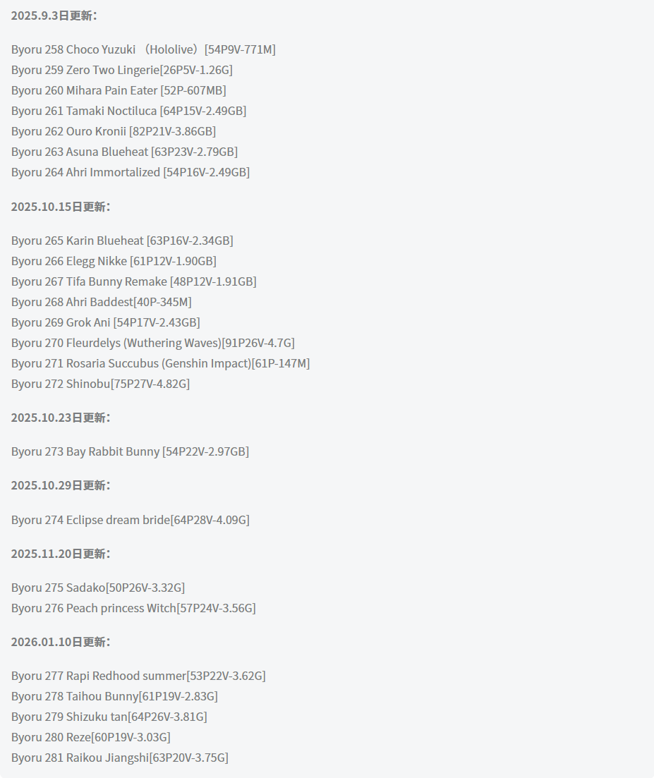 byoru全套作品图合集 日系暗黑诱惑哥特风来袭
