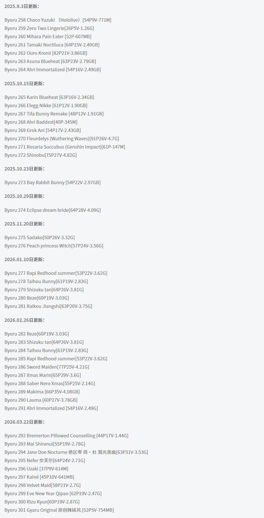 byoru全套作品图合集 日系暗黑诱惑哥特风来袭